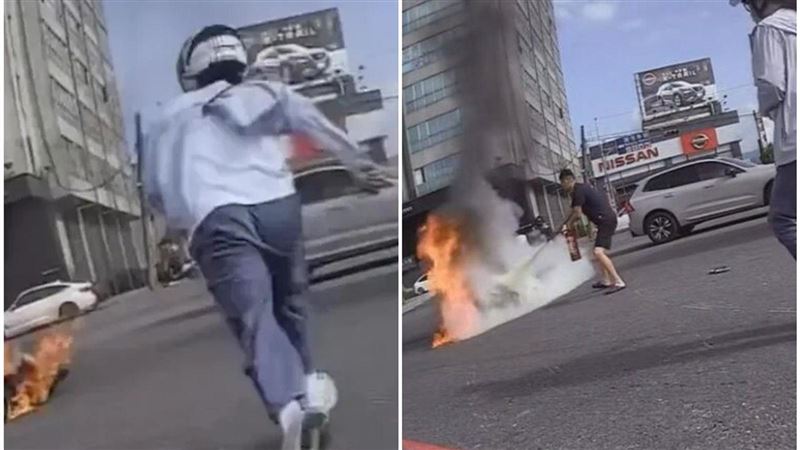 72歲嬤摔車淪火球！一群人衝救援網瘋傳