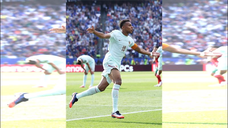 法國前鋒姆巴佩(Kylian Mbappe)。(圖/翻攝自X平台 @FIFAWorldCup)