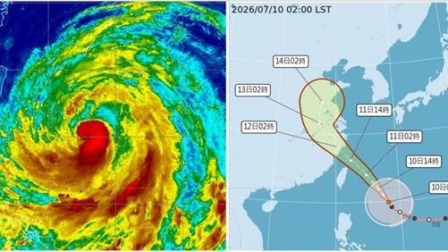 巴威大型中颱海陸警齊發!明全台風狂雨驟