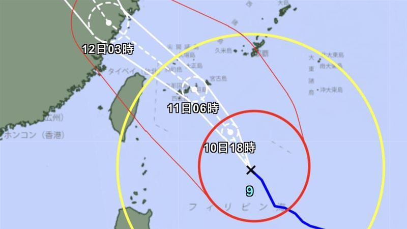 巴威強襲沖繩倒數!日本示警猛烈風雨