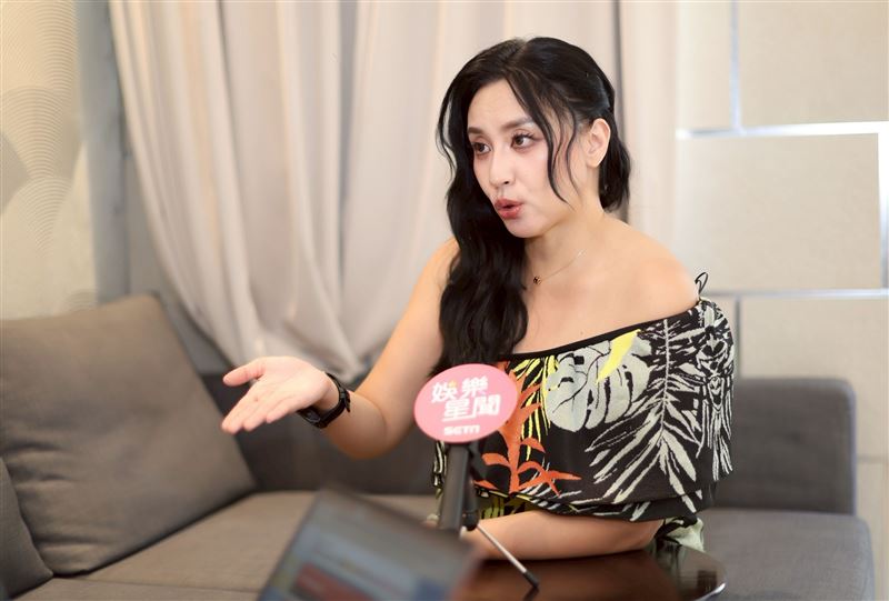安歆澐接受《三立新聞網》專訪被問到小Ｓ錄影狀態。（圖／記者鄭孟晃攝影）