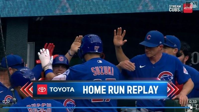 鈴木誠也單場3安打回全隊得分。（圖／翻攝自MLB官網）
