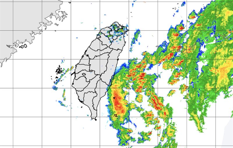 中央氣象署今(10)日10時30分發布大雨特報。(圖/氣象署)