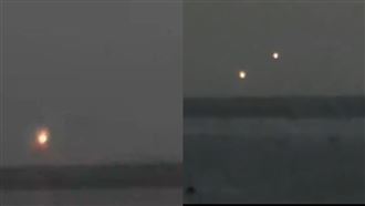 沖繩詭異橘光夜空閃爍　民眾驚：UFO？