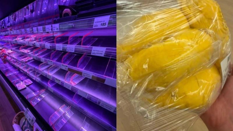 架上好空！他奔賣場崩潰只買到榴槤是怎樣