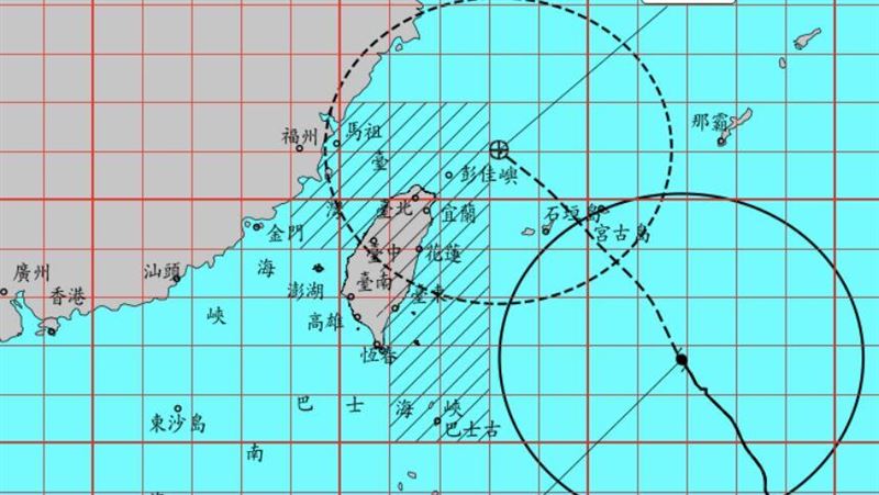 巴威明晨觸陸3地機率高 週日解除海陸警