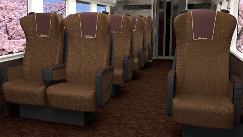 特別車廂內裝。（圖／東京電鐵官網）