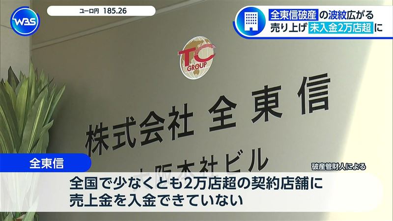 日本信用卡代收公司「全東信」傳出破產。（圖／翻攝自X平台 @XInvestorWell）