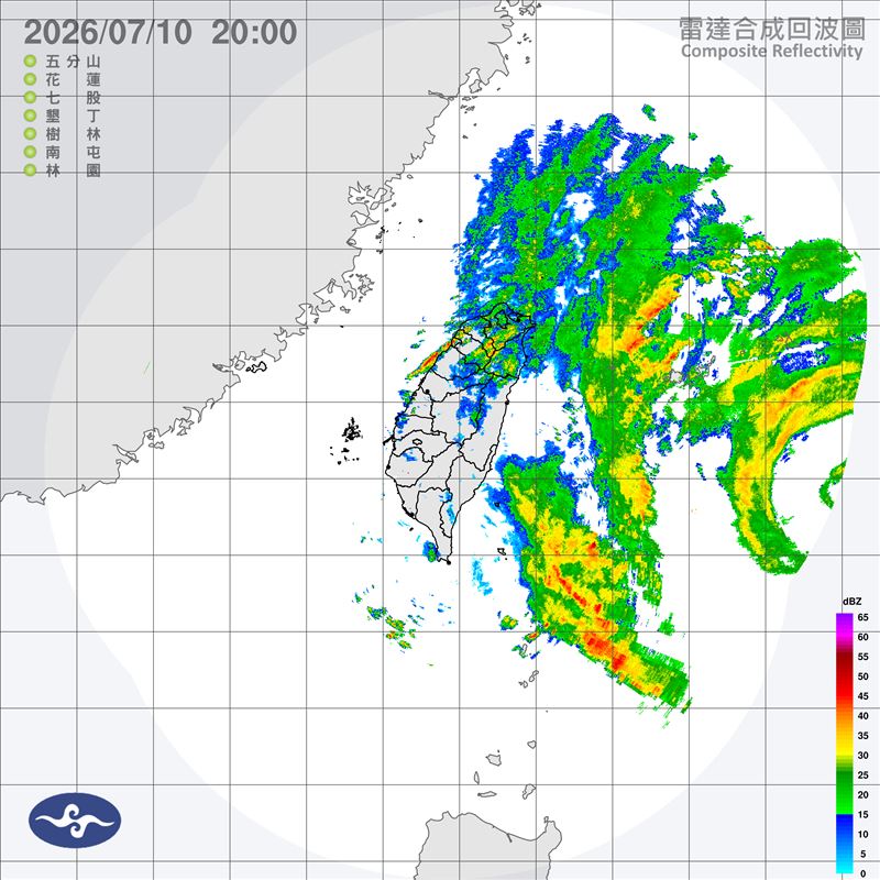今晚開始風雨將快速增強。(圖/中央氣象署)