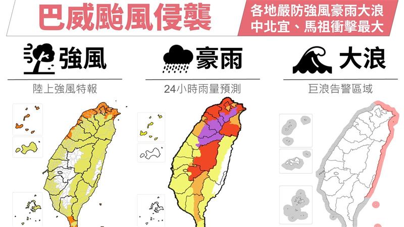 今晚別亂跑!巴威最強風雨時間曝