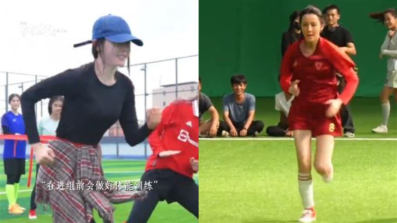 迪麗熱巴為了飾演峨眉隊8號前鋒「鈺瓏」，幾乎暫停其他工作，全心投入長達3個月的封閉式訓練。（圖／翻攝自微博）