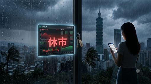 台北放颱風假股市休！網氣喊：落後的制度