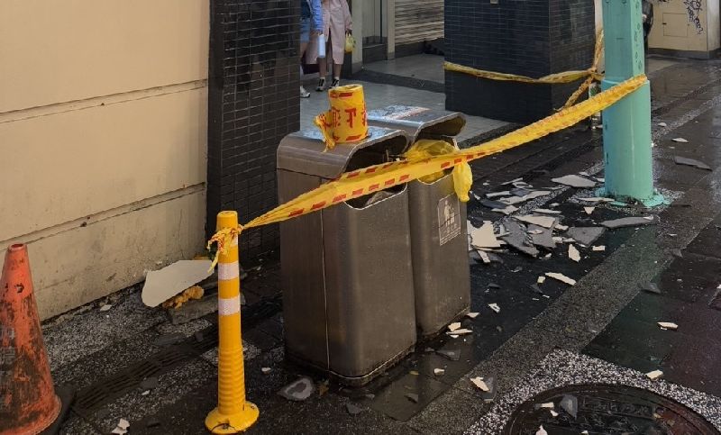 西門町建物磁磚掉落砸傷1人　北市擬開罰