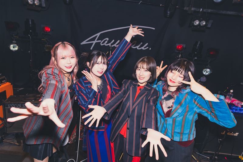Faulieu.由Ayano(左起)、Canaco、Kaho、Mimori組成。(圖/Amuse、KING RECORDS提供)