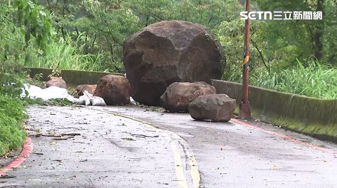 北投泉源路巨石崩落 蔣萬安:盼恢復通車