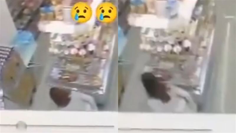日本超商傳出有女子當眾便溺。(圖/取自X)