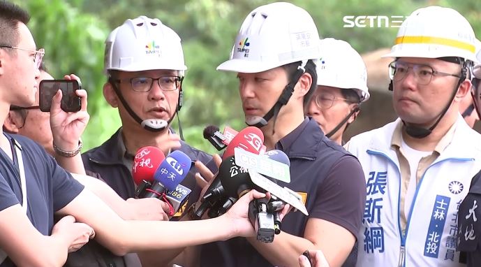 北投巨石崩落!蔣萬安視察:不敢貿然通車
