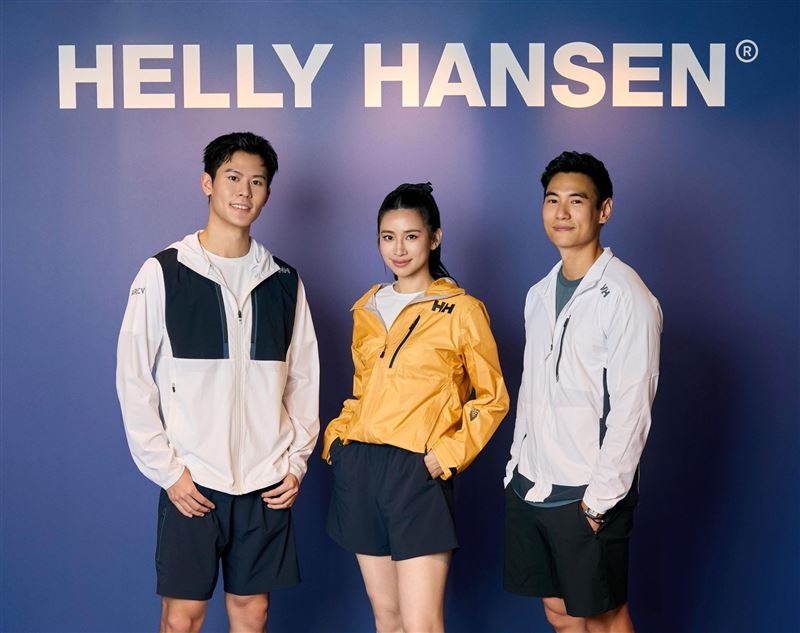 Ivan、趙岱新、Wesley出席Helly Hansen信義旗艦店。(圖/品牌業者提供)