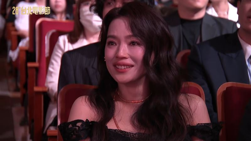 《女孩》余靜萍拿下最佳攝影獎,舒淇在台下哭了。(圖/翻攝自台北電影節 Taipei Film Festival YT)