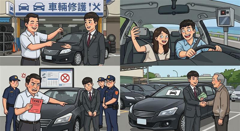 桃園地院近日審結一起離譜車廠業務偷開客戶車輛還偽造契約出售車輛的誇張案件。（示意圖／AI生成）