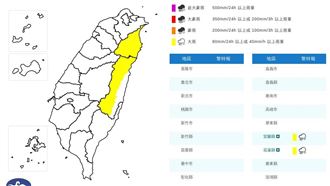 雨彈又來！2縣市發布大雨特報
