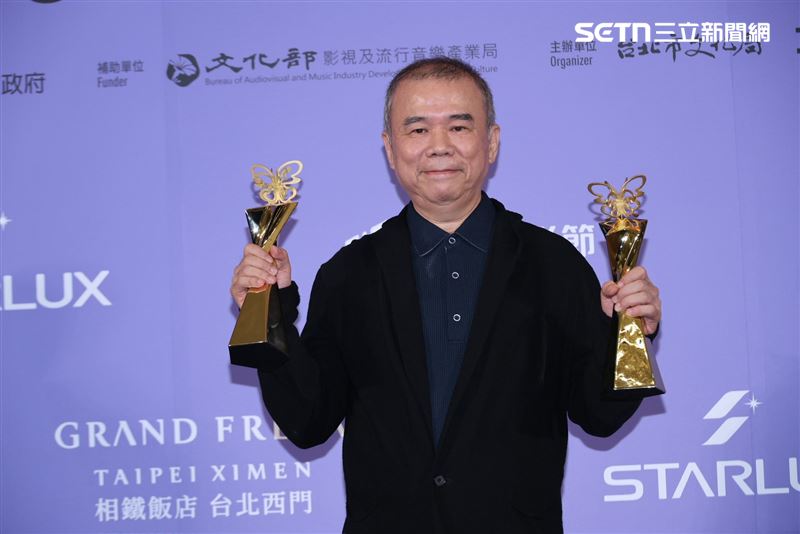 陳玉勳霸氣安慰柯煒林，表示自己如果是評審會投給他。（圖／記者鄭孟晃攝影）