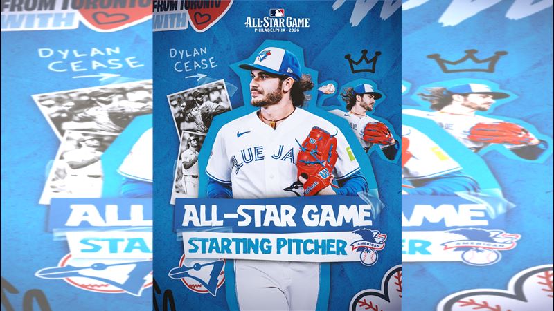 多倫多藍鳥先發投手希斯(Dylan Cease)。(圖/翻攝自X平台 @Bluejays)
