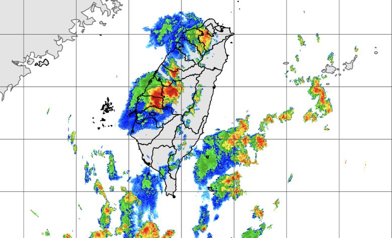 中央氣象署今(13)日17時10分發布豪雨特報。(圖/氣象署)