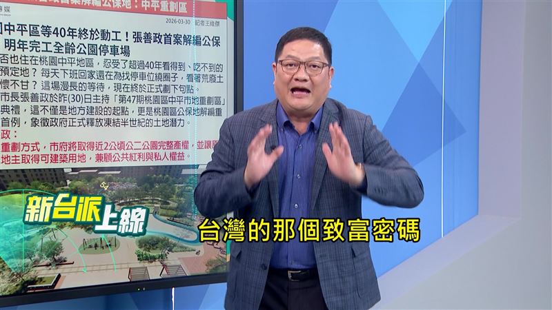 萬美玲在桃園「中平段」精準布局多年,被邱敏寬稱為台灣「致富密碼」的都市傳說。(圖/新台派上線)