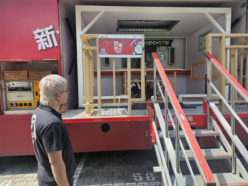 新北市政府消防局第三大隊舉辦「兒童消防夏令營」,宣導防火防災知識。(圖/新北市消防局提供)