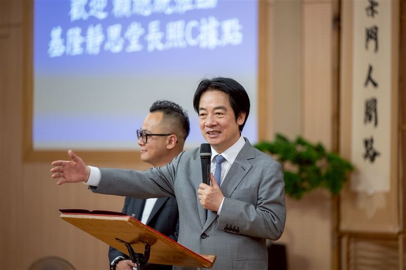 總統賴清德參訪慈濟基隆靜思堂（圖／總統府提供）