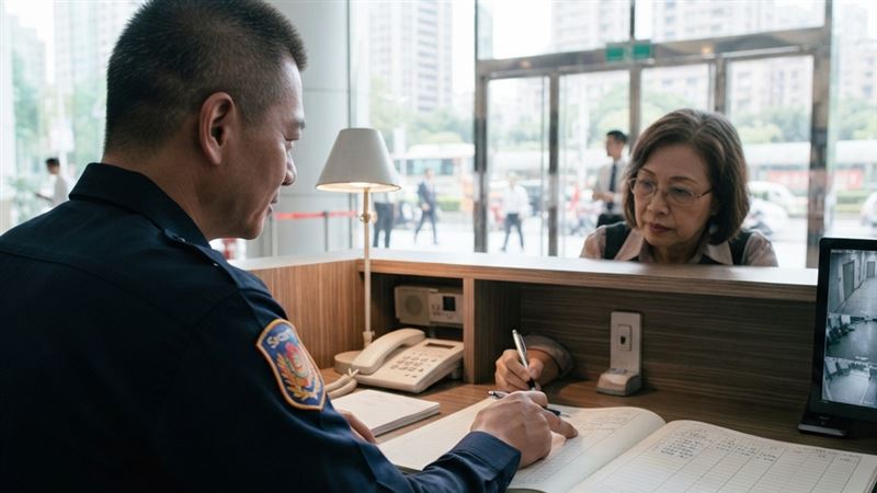 台灣1/4社區採用了黑牌保全造成安全隱患,郭紀子指出,這樣的情況是社區管理歷史演變、法制不全、缺工潮、貪小便宜心態造成的結果。(AI圖/記者陳韋帆製)
