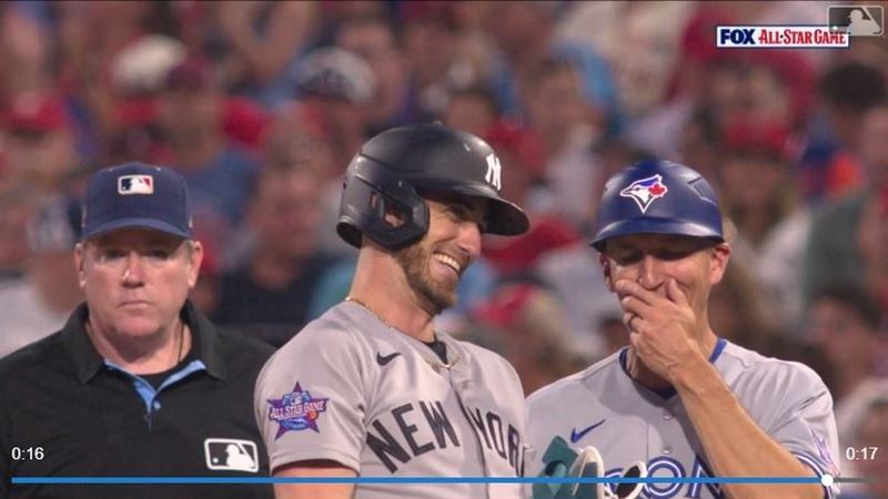 貝林傑(Cody Bellinger)敲出2分打點安打,幫助美聯明星隊先馳得點。(圖/翻攝自MLB官網)