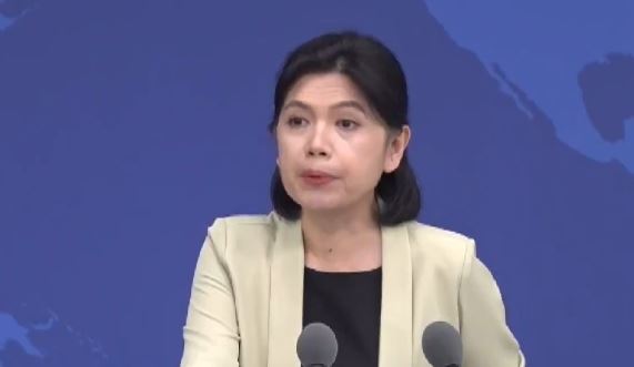 中國國台辦發言人朱鳳蓮主持例行記者會(圖/翻攝畫面)