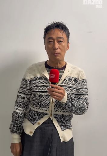 李星民近期在時尚雜誌《DAZED KOREA》公開亮相時明顯消瘦許多。(圖/翻攝自IG @dazedkorea)