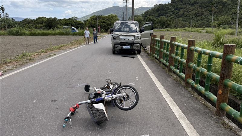 車禍事故現場情形。(圖/翻攝畫面)