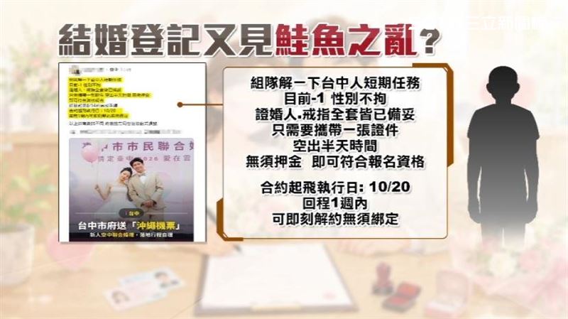 有人上網徵「臨時配偶」