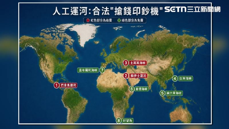 天然海峽享有過境通行權，沿岸國不能隨意搶收買路財