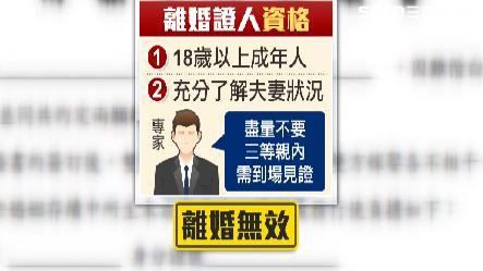 想當離婚證人須符合條件