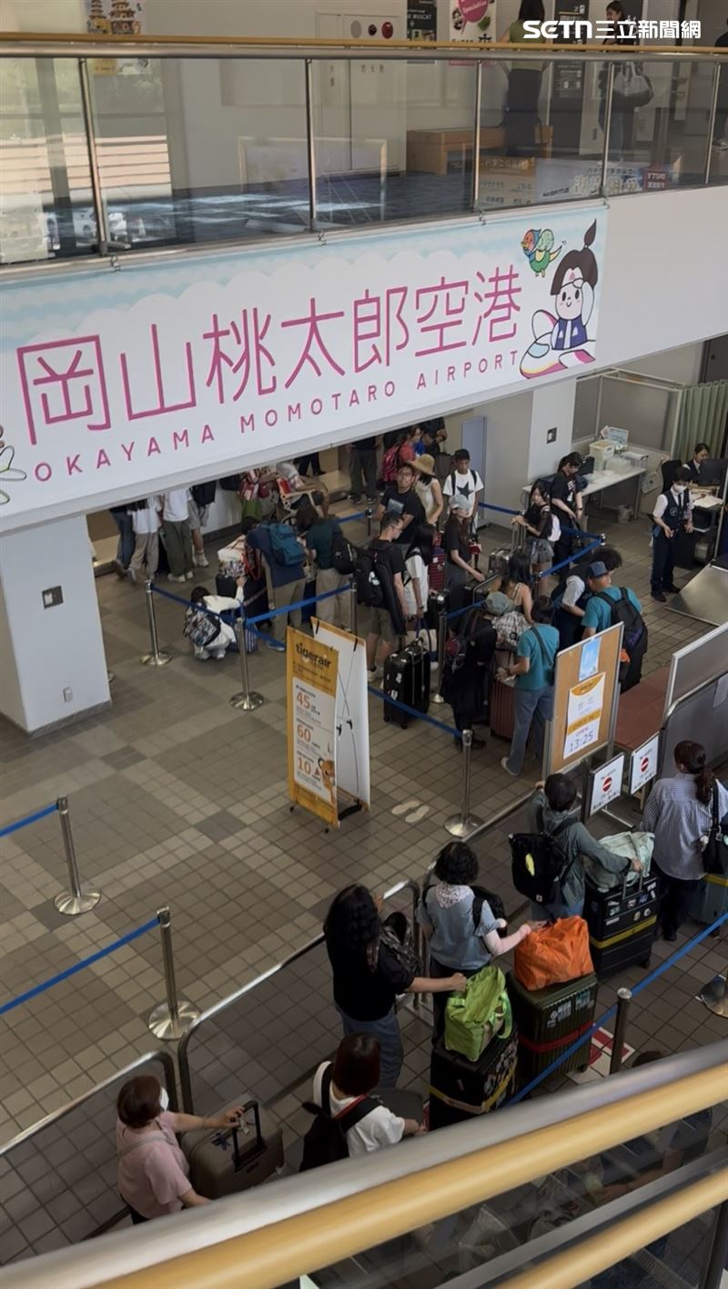虎航岡山航線每班幾乎8-9成載客率。(圖/記者李育道攝影)
