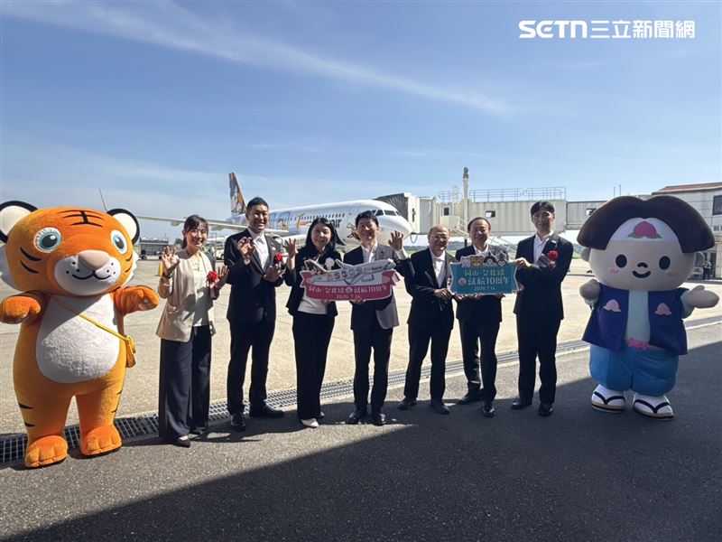 岡山縣政府與虎航10年來緊密合作,至今平均載客率維持近9成,是虎航二線城市中最成功案例之一。(圖/記者李育道攝影)