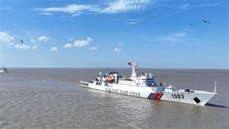中國在南海民主礁巡航　進行漁業執法檢查