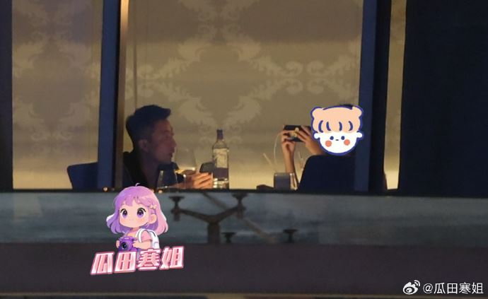汪小菲與小玥兒近況曝光。(圖/翻攝自瓜田寒姐微博)