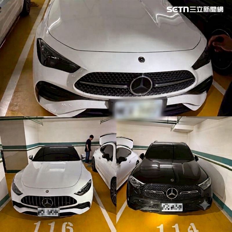台中地檢署兵分多路搜索,逮捕沈男等15人,並查扣多輛名車及重機。(圖/翻攝畫面)