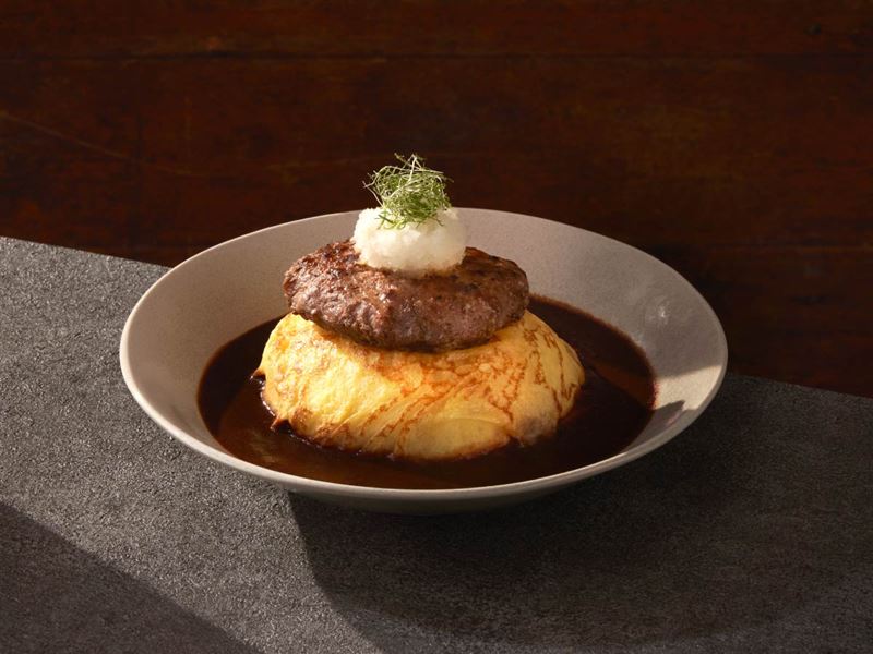 定食8「多蜜醬牛漢堡排」。(圖/定食8提供)