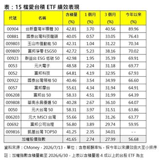 高含積法人喊抱緊它　今年狂飆近9成奪冠