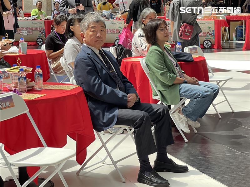 行政院政務委員陳時中下午出席衛福部社家署活動。(圖/記者簡浩正攝影)