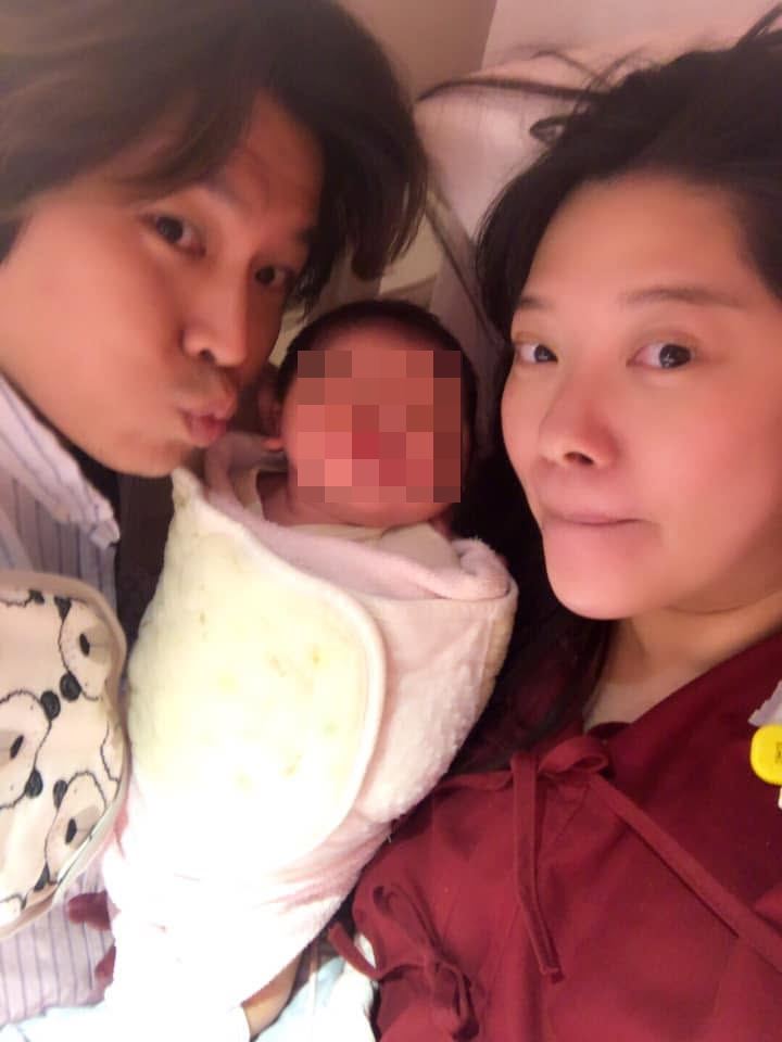 蕭景鴻2019年迎來兒子豬寶,外型神似已故父親。(圖/翻攝自蕭景鴻臉書)