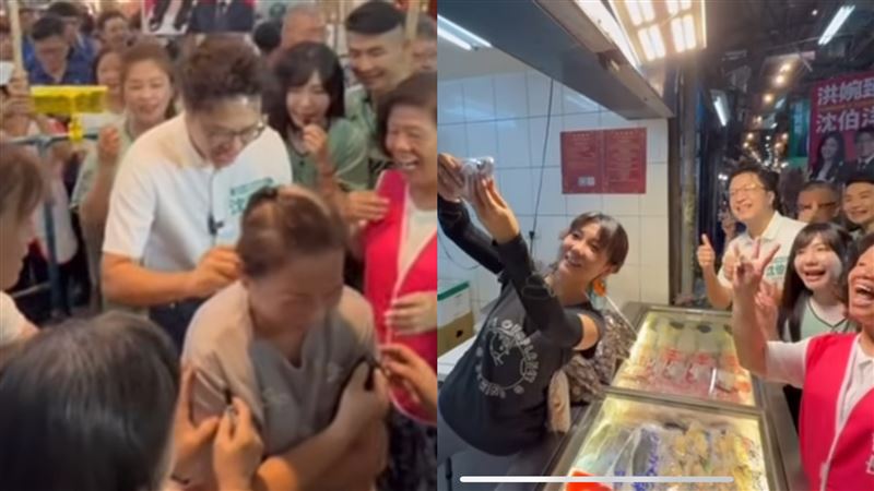 沈伯洋萬華掃街　民眾台南北上要簽名