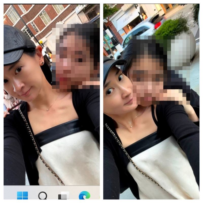 李晶晶昨在社群分享與女兒的合照。（圖／翻攝自臉書）